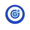 Target bullseye icon representing custom strategy by Nexxa Corporates for local business SEO service
