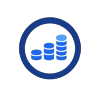 Coin stack icon representing affordable local SEO services and scalable pricing