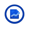 Analytics report icon illustrating lead tracking for local business SEO service